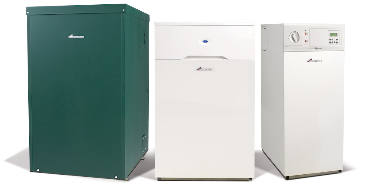 Photo of three boilers all varying in purpose/shape