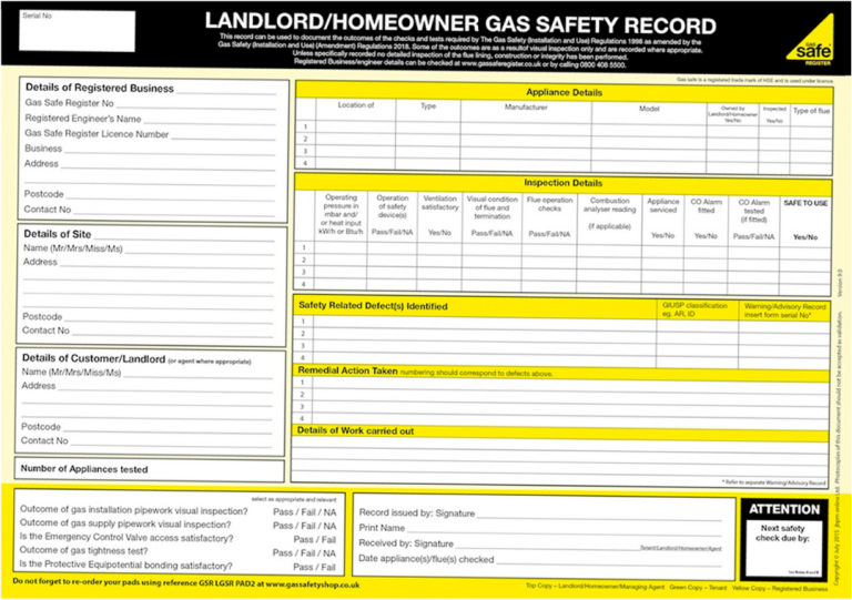 Gas Safety Certificate
